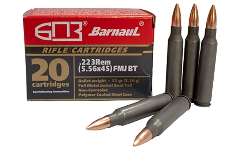 Barnaul Ammunition 223 remington 55gr full metal jacket 20/box